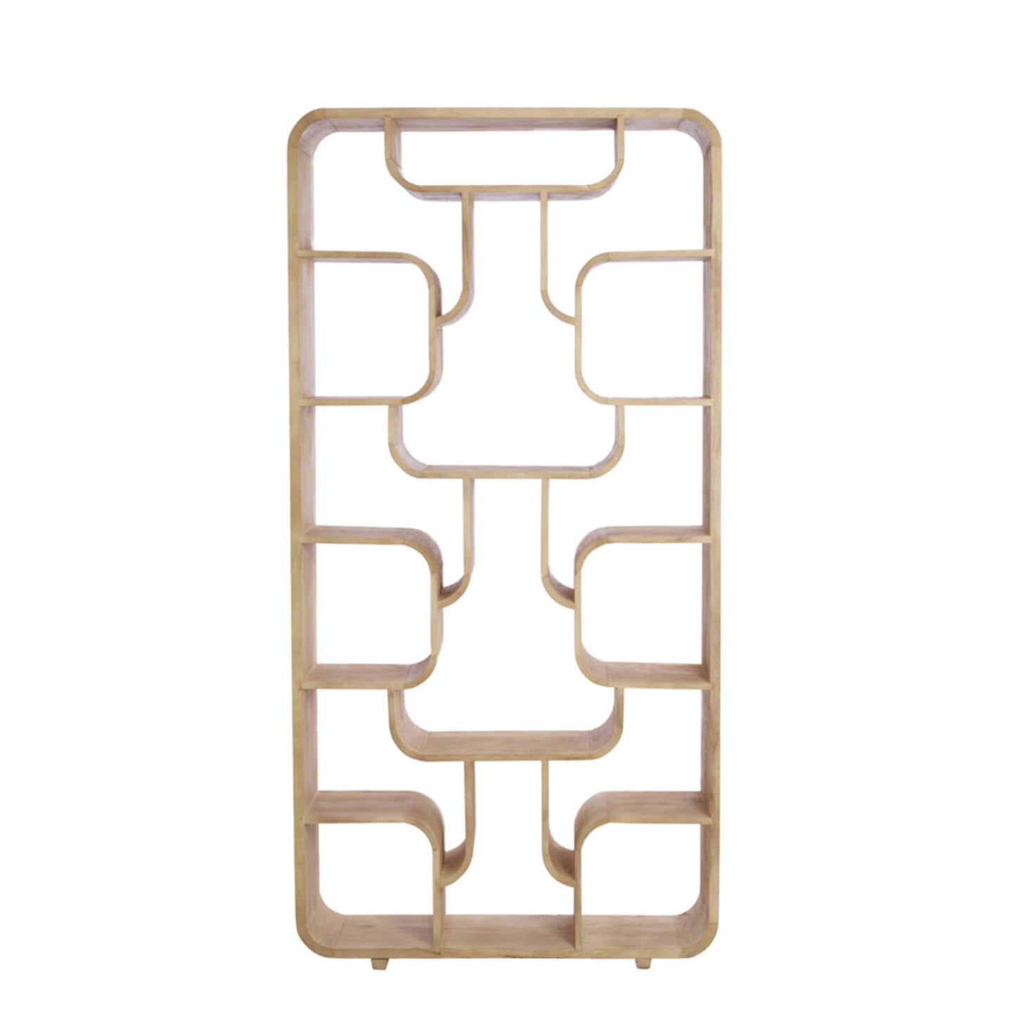 Standregal LABARE 100x30x200 cm matt naturell mit 4 Böden