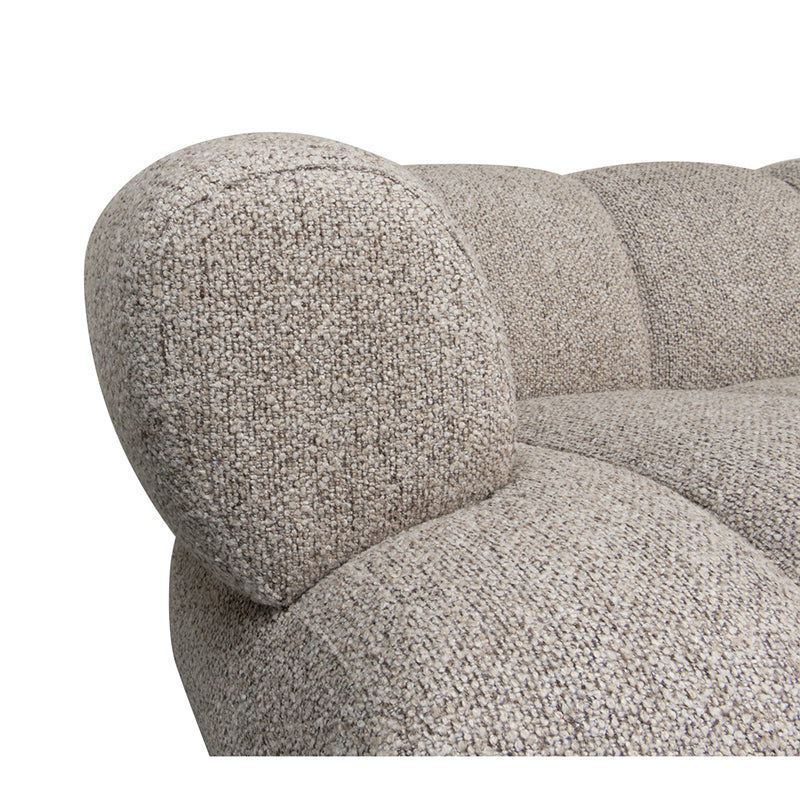 New York 2,5-Sitzer-Sofa - Longchair rechts - Sand Boucle