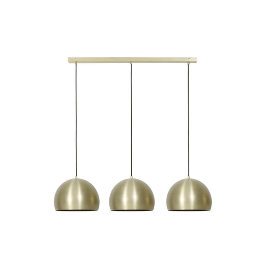 JAICEY 3‑flammige Hängeleuchte mattgold 120 cm, 45 cm Schirme, höhenverstellbar