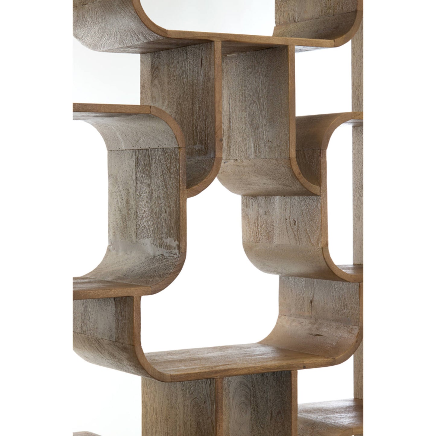 Standregal LABARE 100 x 30 x 200 cm grau-dunkelbraun robust