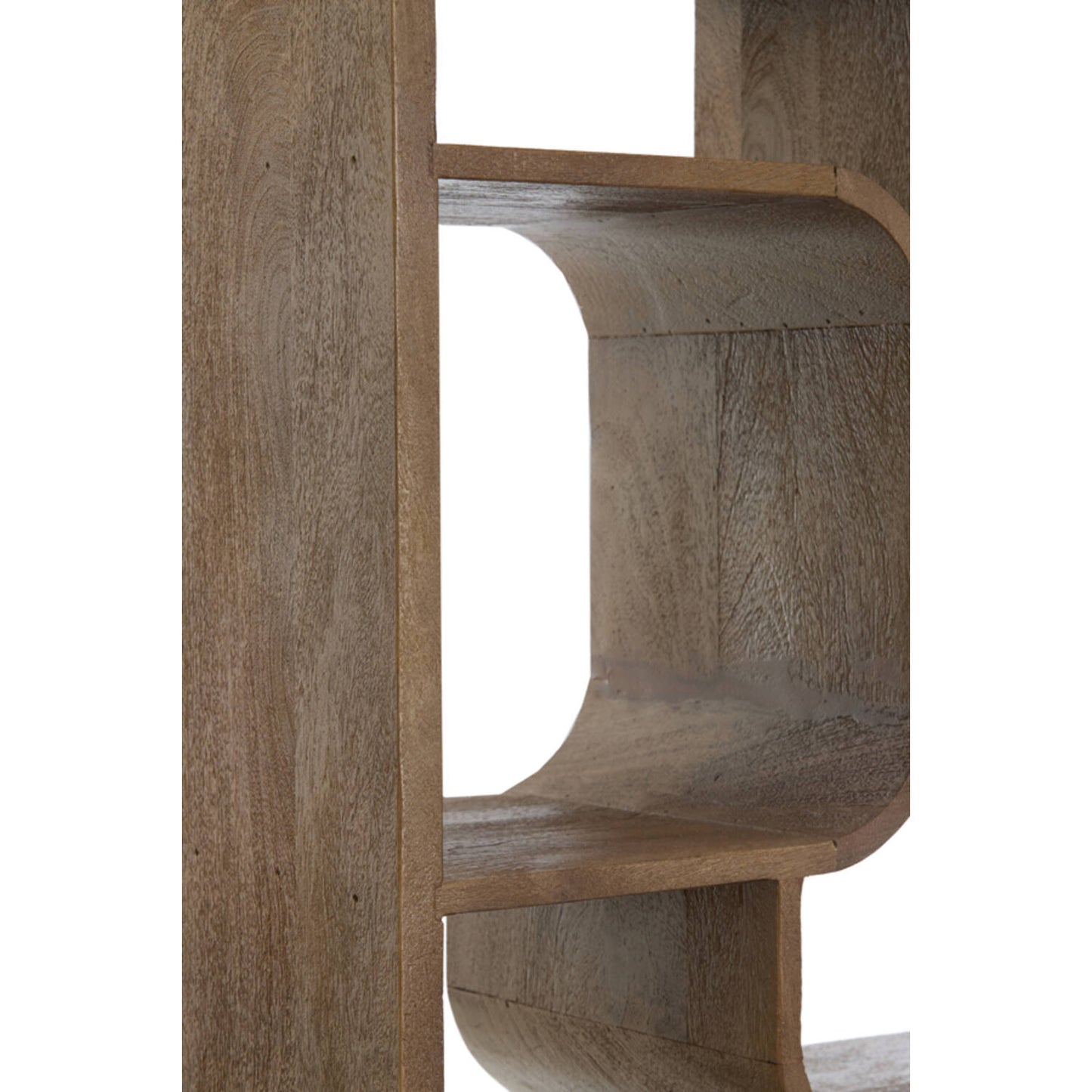 Standregal LABARE 100 x 30 x 200 cm grau-dunkelbraun robust