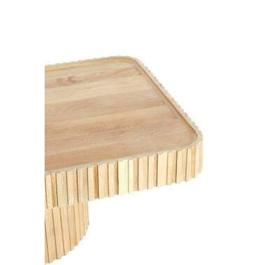 KIOTO Couchtisch Mangoholz 120×70×42 cm, rechteckig, naturell, stabil