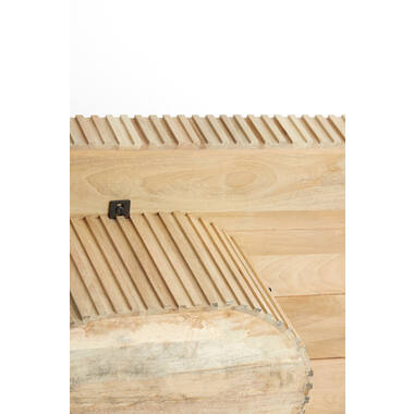 KIOTO Couchtisch Mangoholz 120×70×42 cm, rechteckig, naturell, stabil