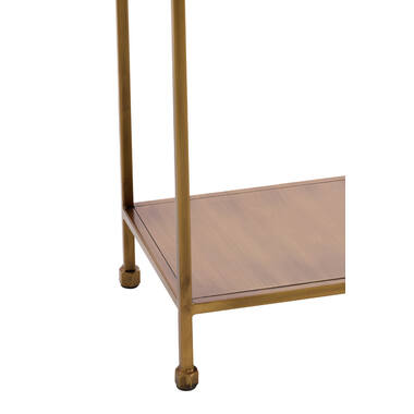 REZINA Standregal 100x30x205 cm offenes Antik Bronze Metallregal Design