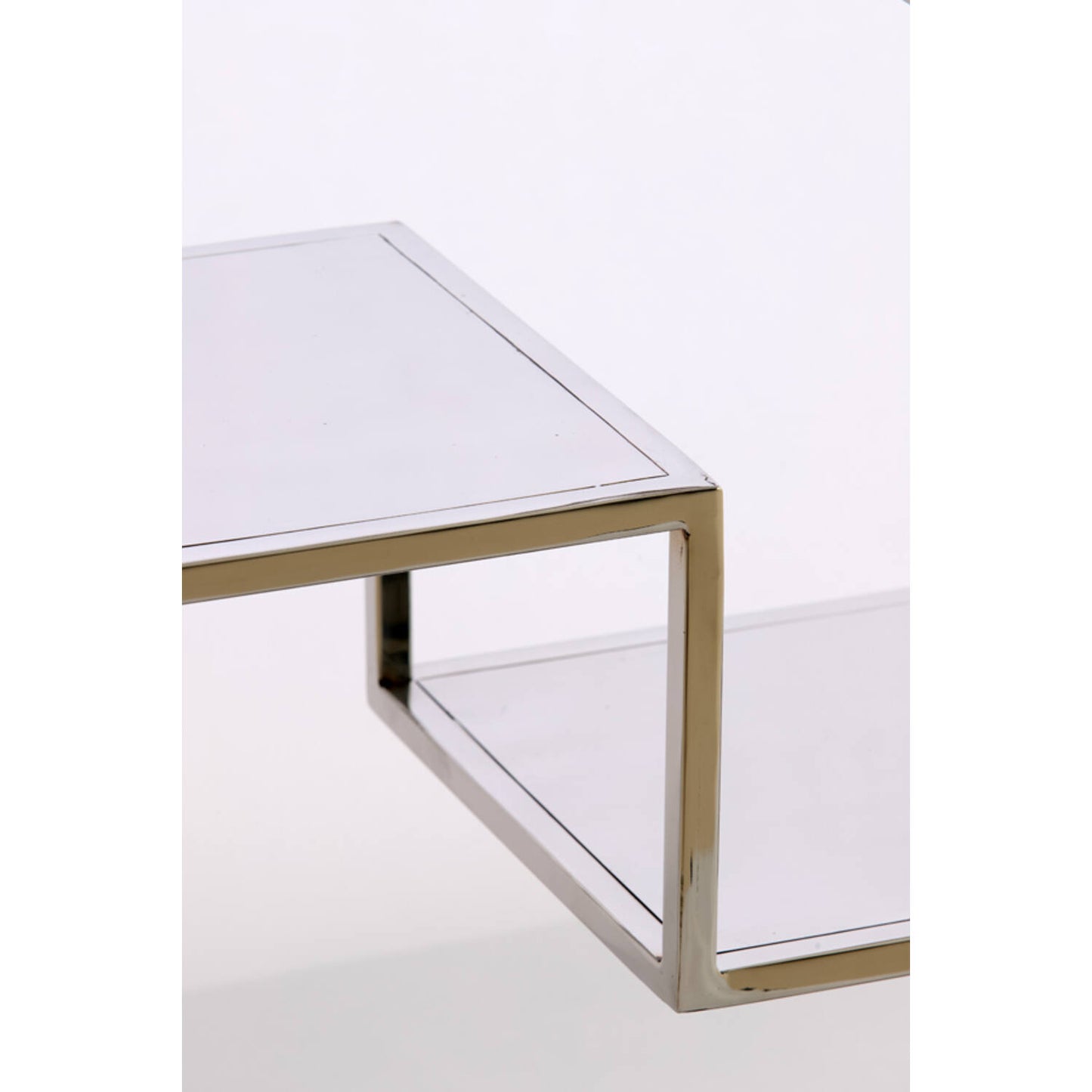 Standregal REZINA Nickel 100x30x205 cm Metall Regal modern