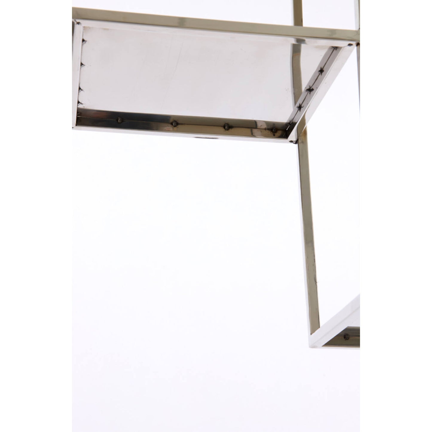 Standregal REZINA Nickel 100x30x205 cm Metall Regal modern