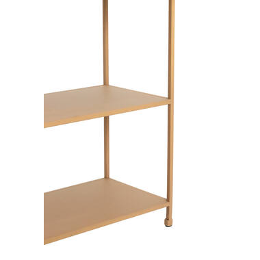 YLAYA Standregal 100x35x203 cm Beige, Offenes Regal Stauraum Modern