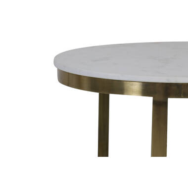 Perlato Marmor Couchtisch-Set S/2, runde Sofatisch-Tische antikbronze elegant modern