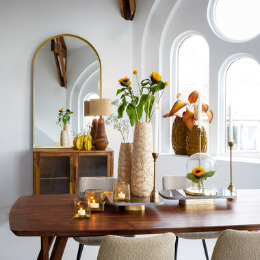 Esstisch QUENZA Akazienholz 220x100 cm braun, massiv, rechteckig