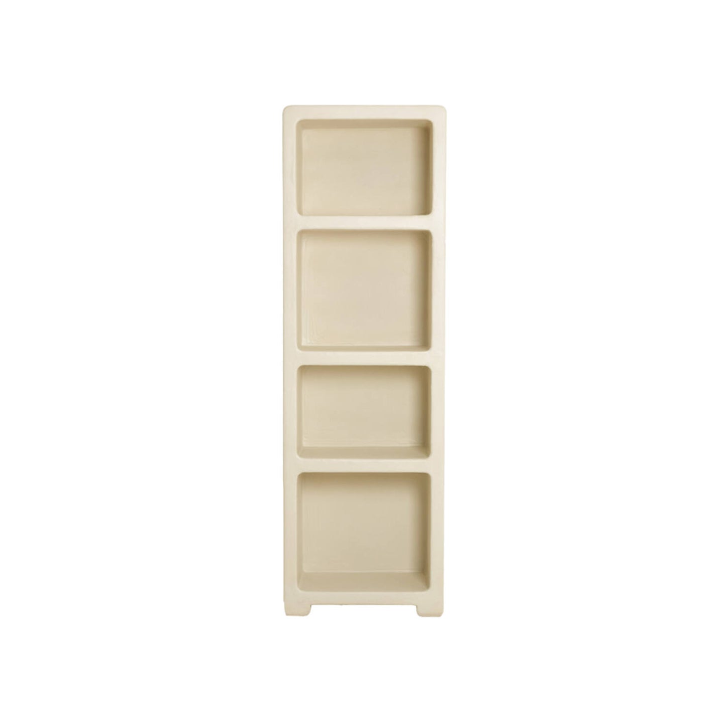 NALUNO Hochschrank Beige 60×35×190 cm Holz Regal Schrank