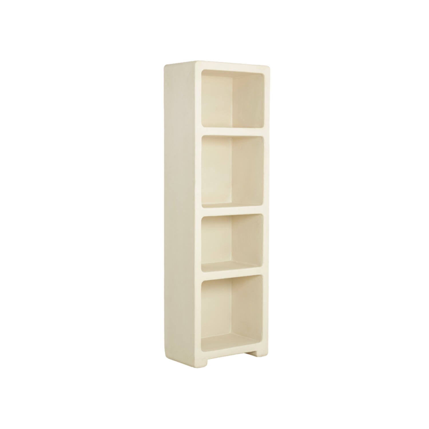 NALUNO Hochschrank Beige 60×35×190 cm Holz Regal Schrank