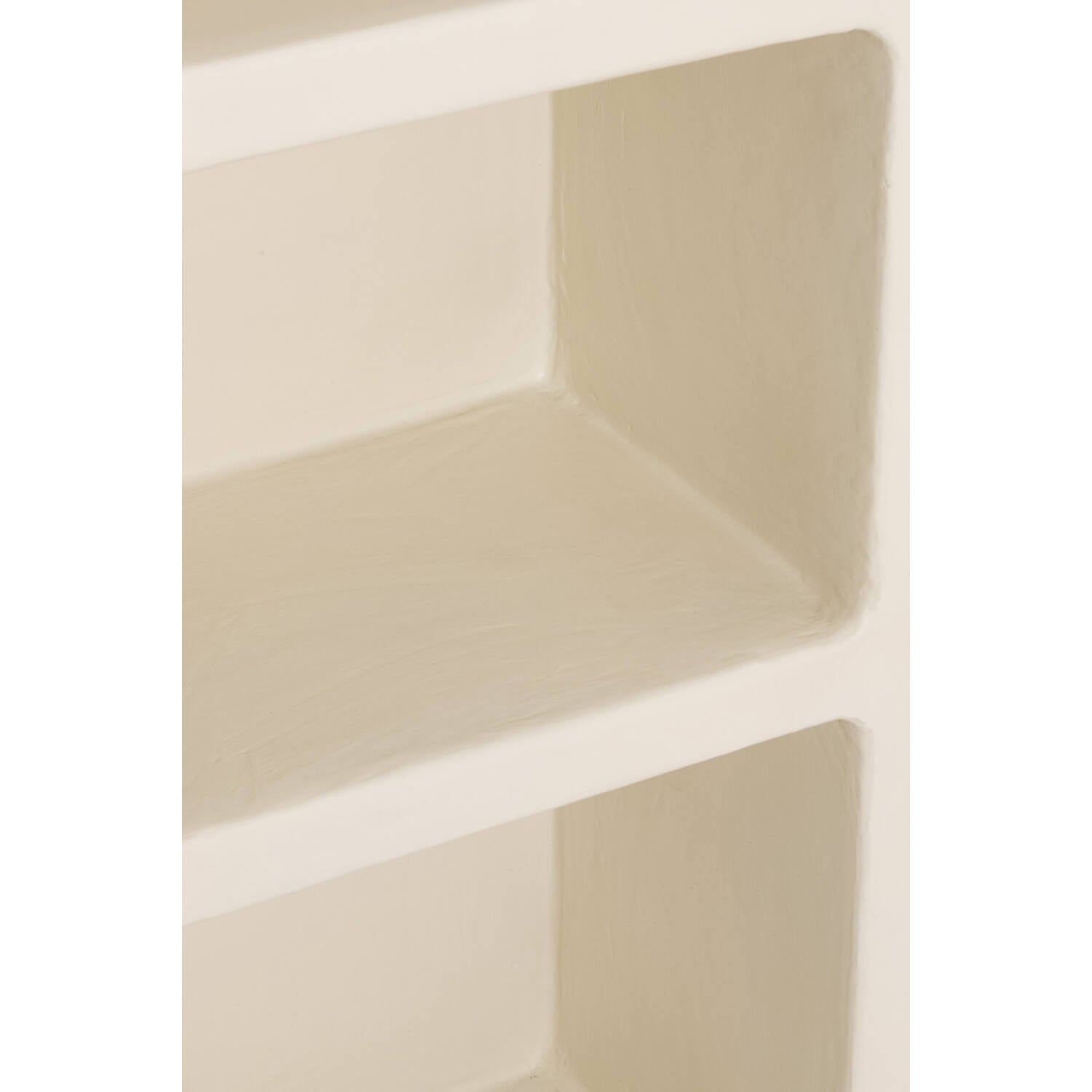 NALUNO Hochschrank Beige 60×35×190 cm Holz Regal Schrank