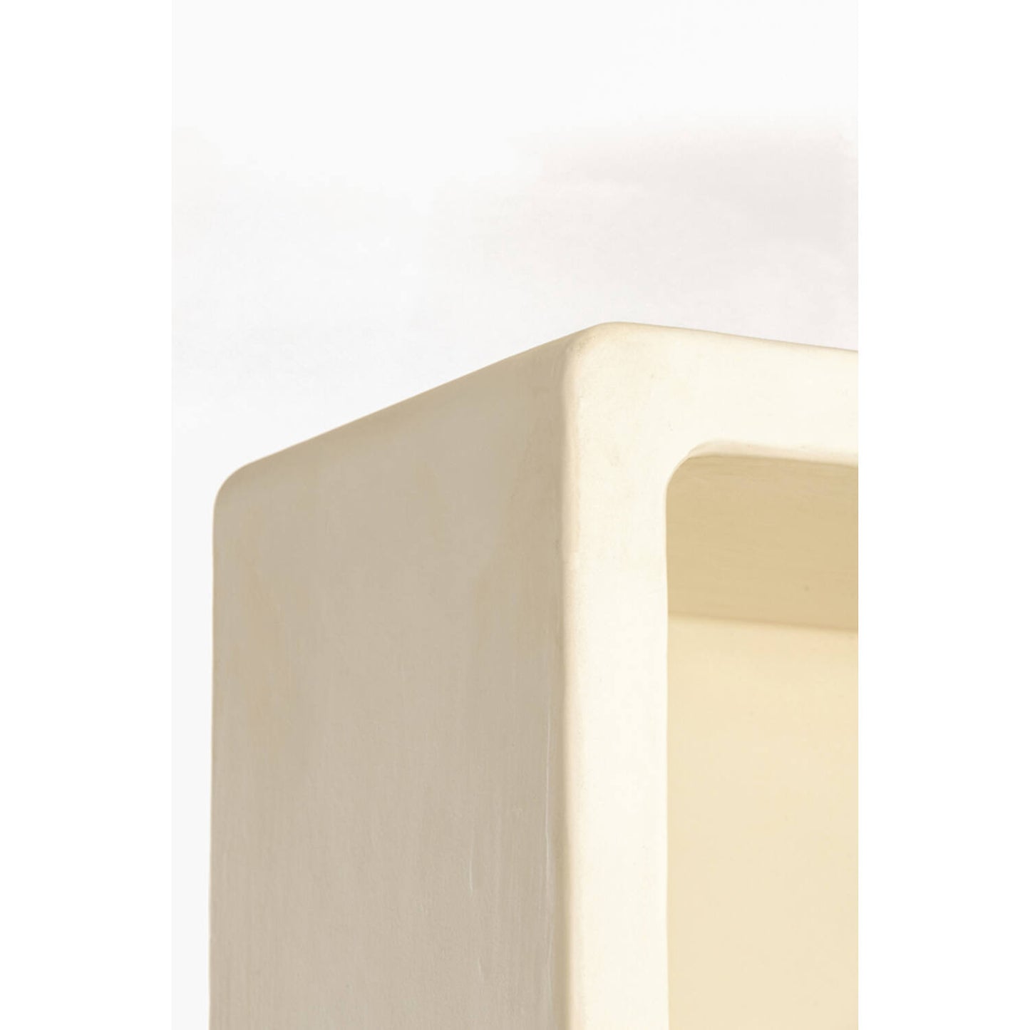 NALUNO Hochschrank Beige 60×35×190 cm Holz Regal Schrank