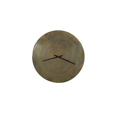 Wanduhr LICOLA Ø59 cm Antik-Bronze Metall schlicht modern