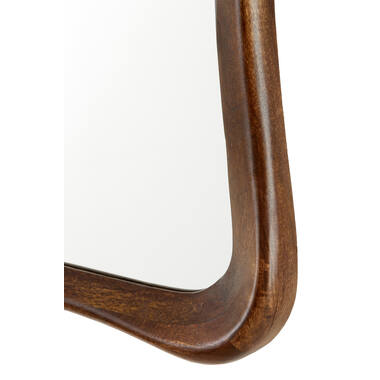ALAMOS Vollkörper-Spiegel mit massivem Holzrahmen rotbraun 68x6x160 cm