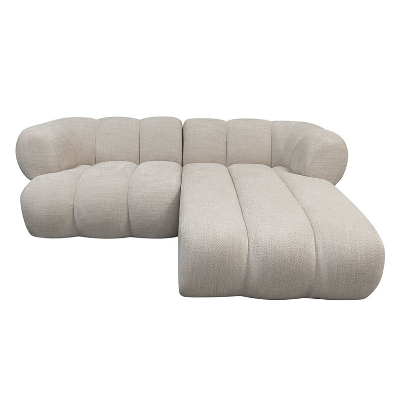 New York 2,5-Sitzer-Sofa - Longchair rechts - Beige