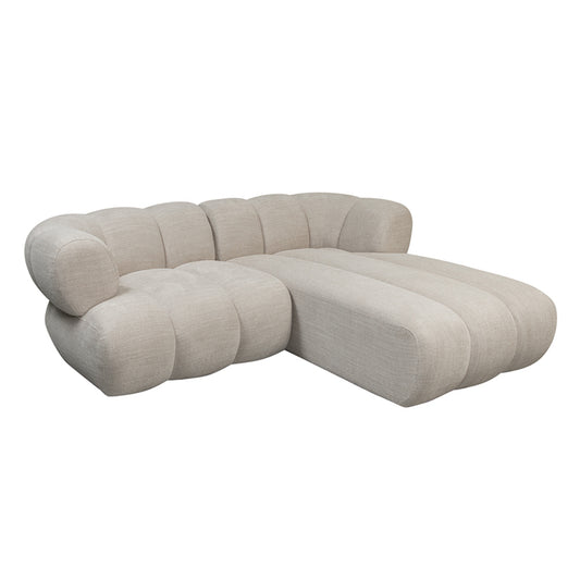 New York 2,5-Sitzer-Sofa - Longchair rechts - Beige