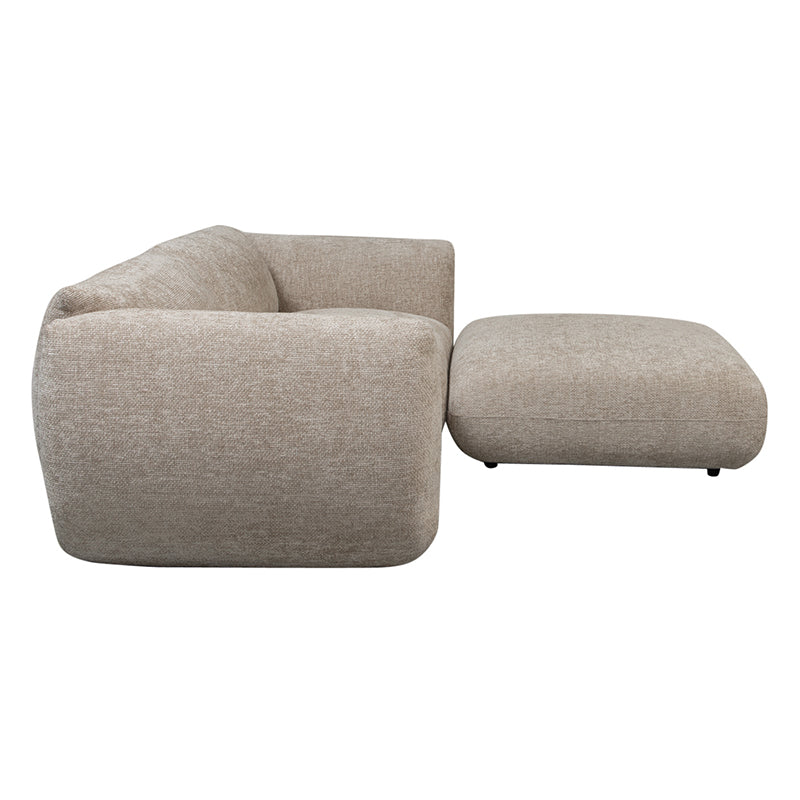 Amsterdam 2,5-Sitzer + Ottoman - Latte