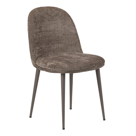 Egg Chair Mink Bequemer 3D-Sitz Stoff Bezug Pulverbeschichtete Stahlbeine